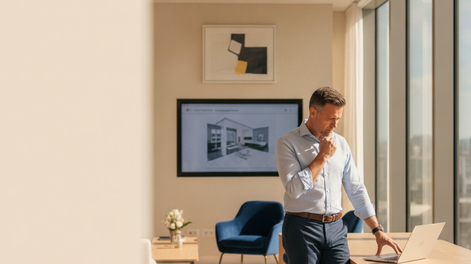 An agent reviewing a listing while Thruley handles the admin behind the scenes
